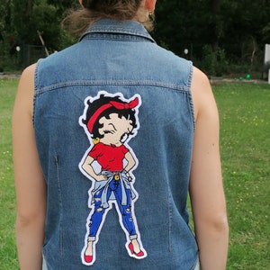 Betty Boop geborduurde patch