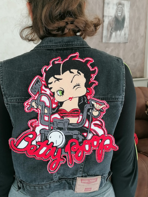 Betty Boop Embroidered Patch - Etsy