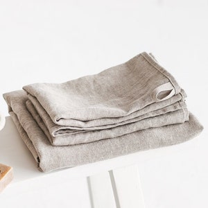 Natural linen bath towels, Stonewashed linen towels, Softened linen towels in various sizes, Heavyweight linen towels, Absorbent towels. image 5