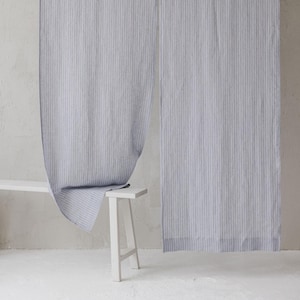 Linen Noren Curtain - Japanese Inspired Door Curtain | Handmade Natural Linen Room Divider for Doorway | Simple & Elegant Linen Home Decor