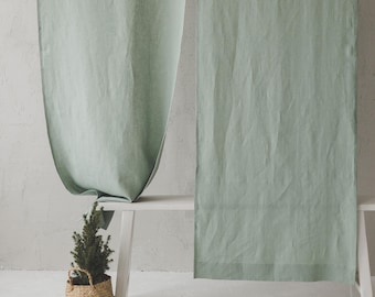 Linen Noren Curtain - Traditional Japanese Doorway Divider | Minimalist Room Curtain | Linen Curtain for Room, Kitchen, or Entryway