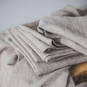 Natural linen bath towels, Stonewashed linen towels, Softened linen towels in various sizes, Heavyweight linen towels, Absorbent towels. image 4