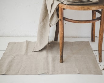 Alfombra de baño de lino natural, Alfombra de ducha de lino lavado a piedra, Alfombra de baño de estilo rústico, Alfombra de baño de lino de doble capa, Alfombra de baño de lino lavable.