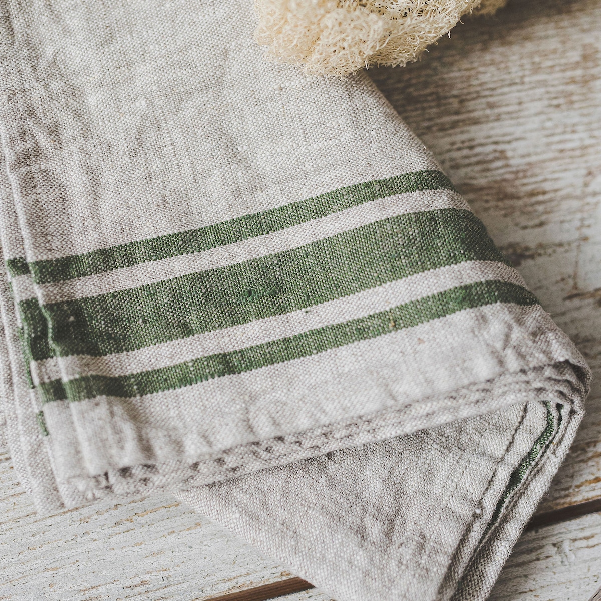 French Style Linen Towels - Set of 2, Linen Kitchen Towels With Loop, Thick Linen Hand Towels, Rustic Linen Tea Towels in Various Colors. - Etsy
