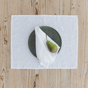Off white linen napkins, Washed linen napkins, Natural linen napkins in various colors, Table linens, Table decor, Pure linen napkins.