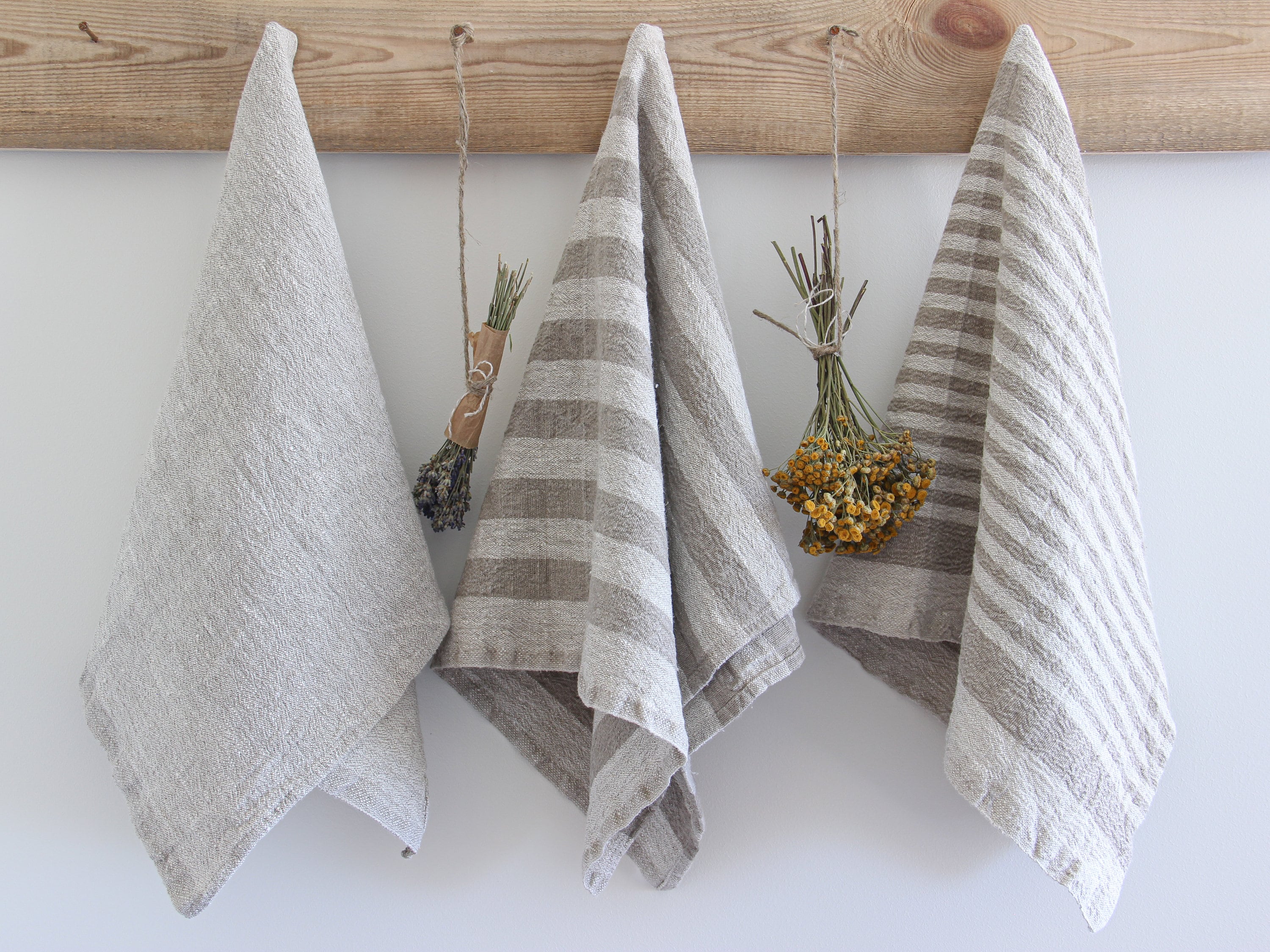 Sets of 2 Details about   Organic Linen Rustic Kitchen/Bar Towels