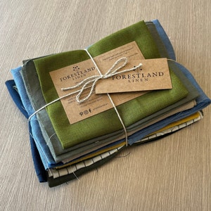 Linen fabric remnants 900g, Linen scraps for quilting, embroidery, craft projects, Linen scraps bundle, Medium weight soft linen leftovers.
