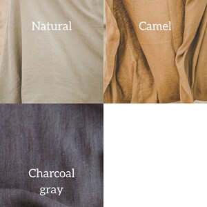 Linen beach blanket in camel, Natural linen throw blanket, Linen picnic blanket, Summer blanket, Outdoor blanket, Eco friendly blanket. image 6