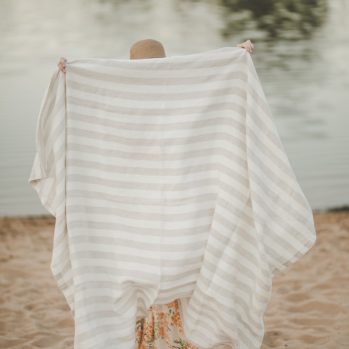 Organic Linen Blanket, 57x71"