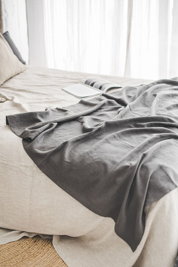 Bed throw natural sale