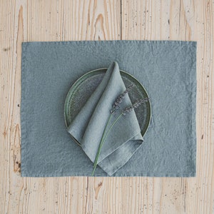 Grey linen napkins, Washed linen napkins, Handmade natural linen napkins in various colors, Set of linen napkins, Fine dining napkins.