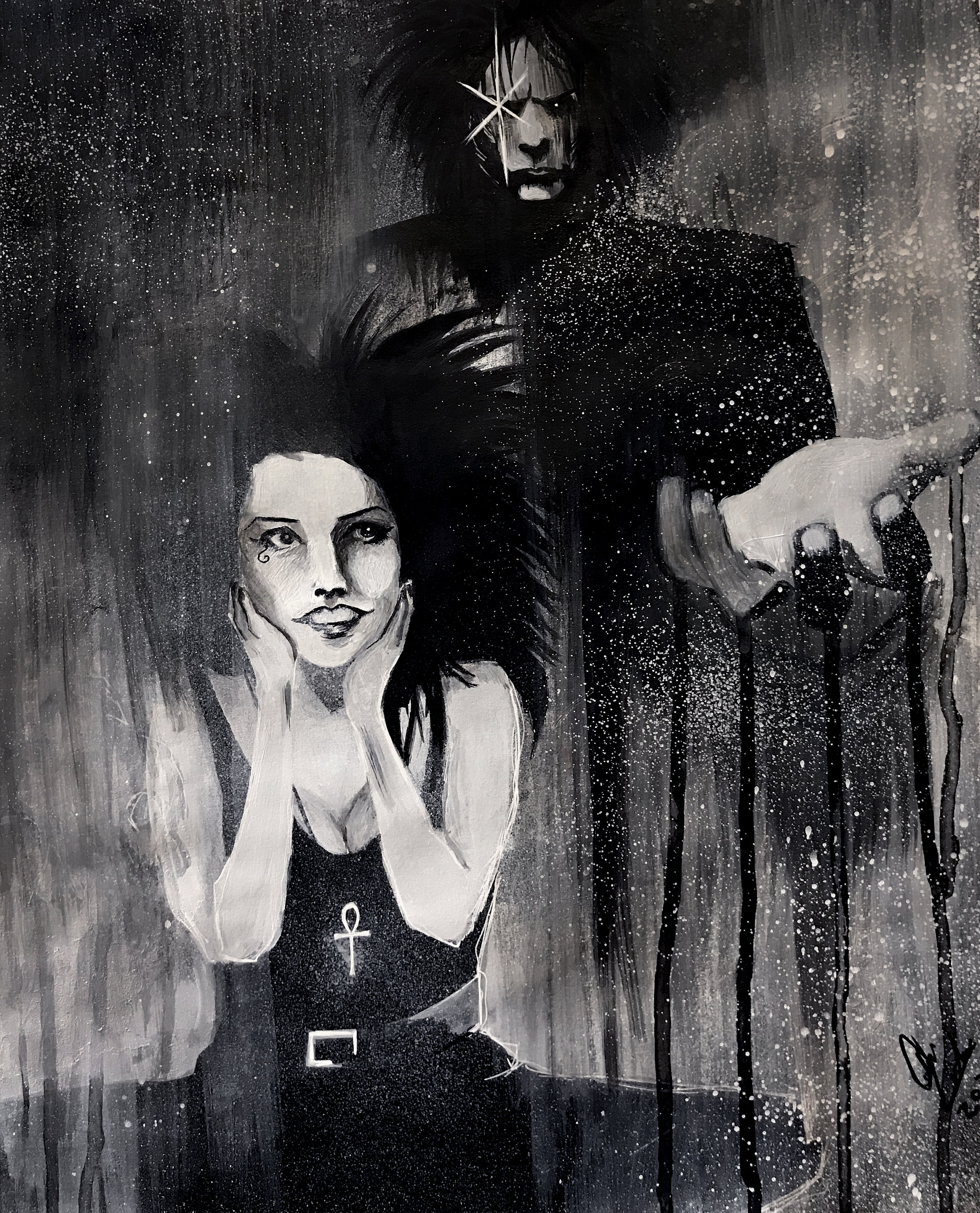 Art Print, Sandman, Death, Morpheus, Dream, Dark Art, Comic