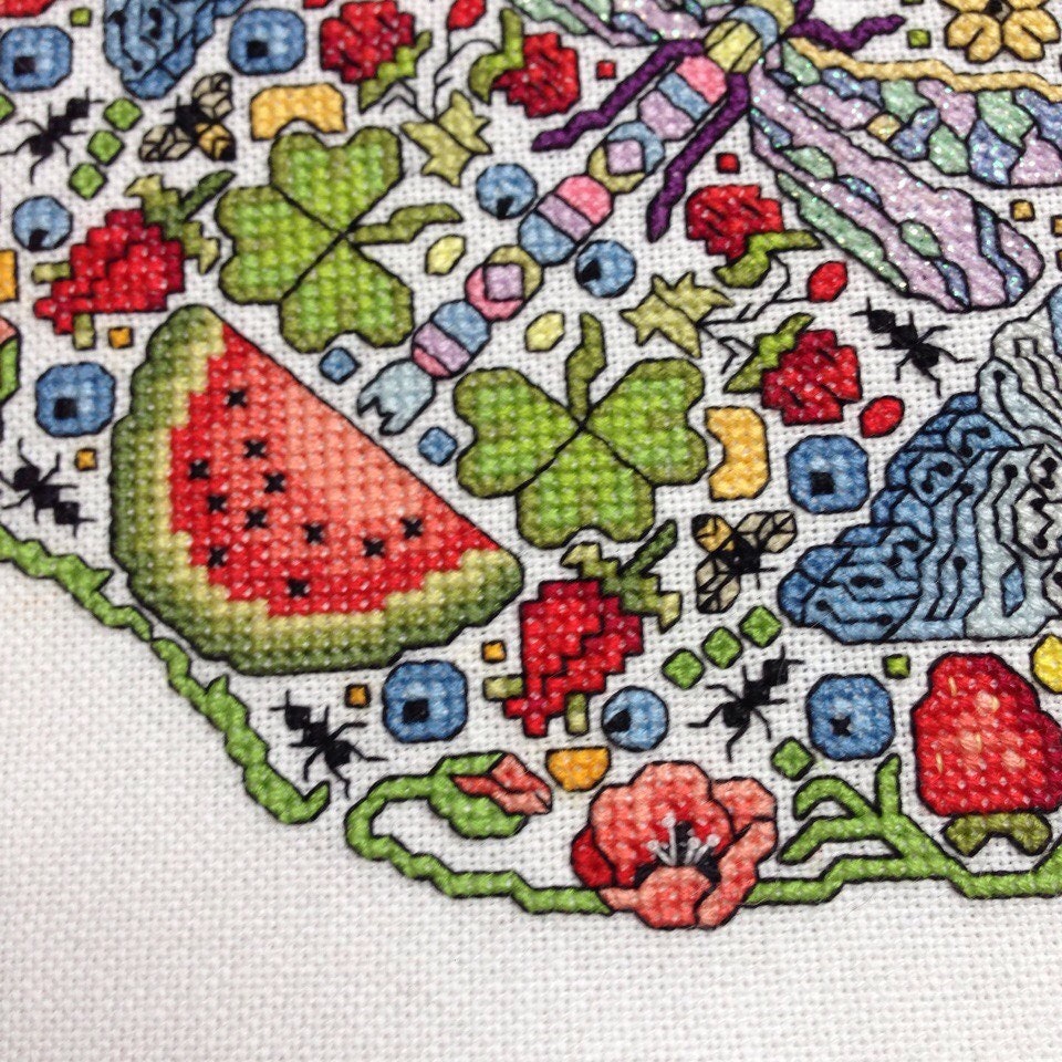 Summer cross stitch pattern digital download | Etsy