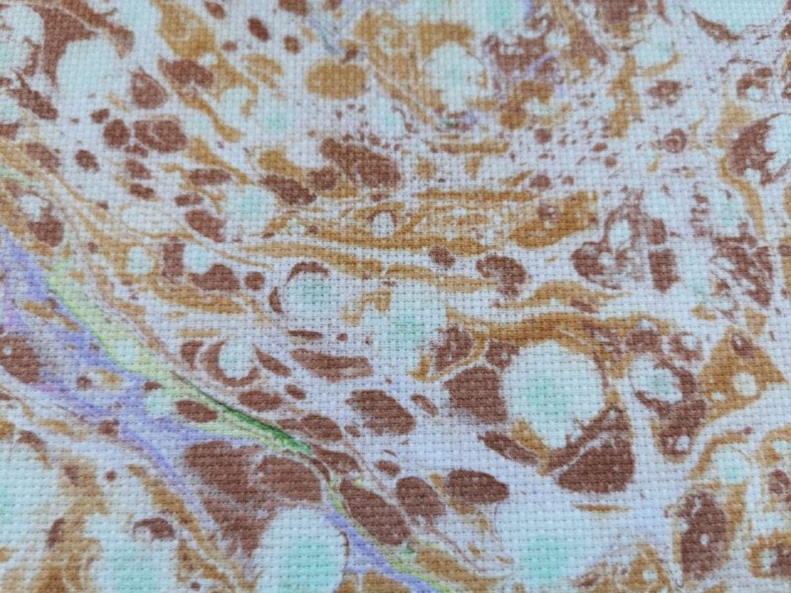 Hand dyed embroidery fabric Aida 16 Etsy