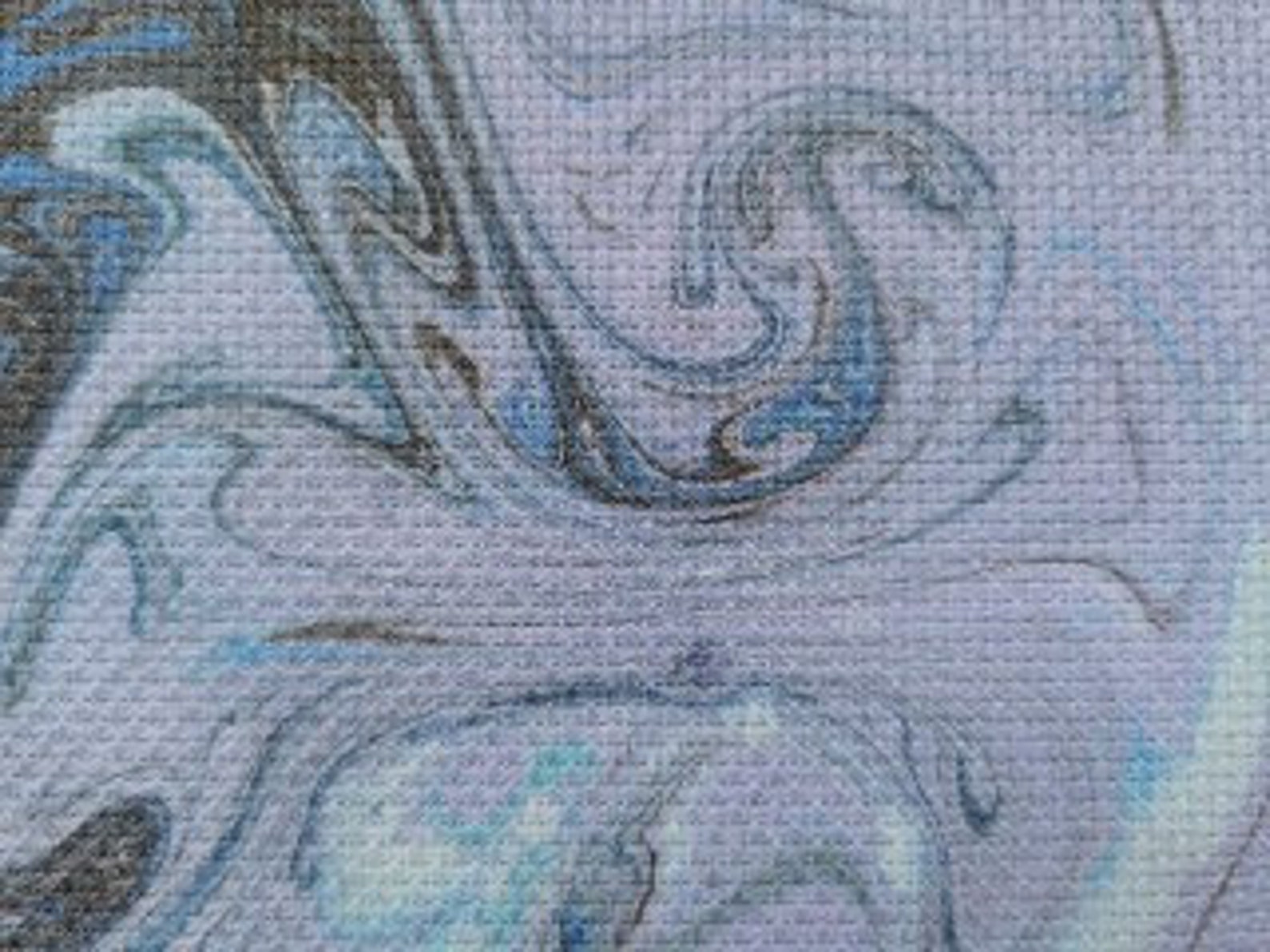 Hand dyed embroidery fabric Aida 16 Etsy