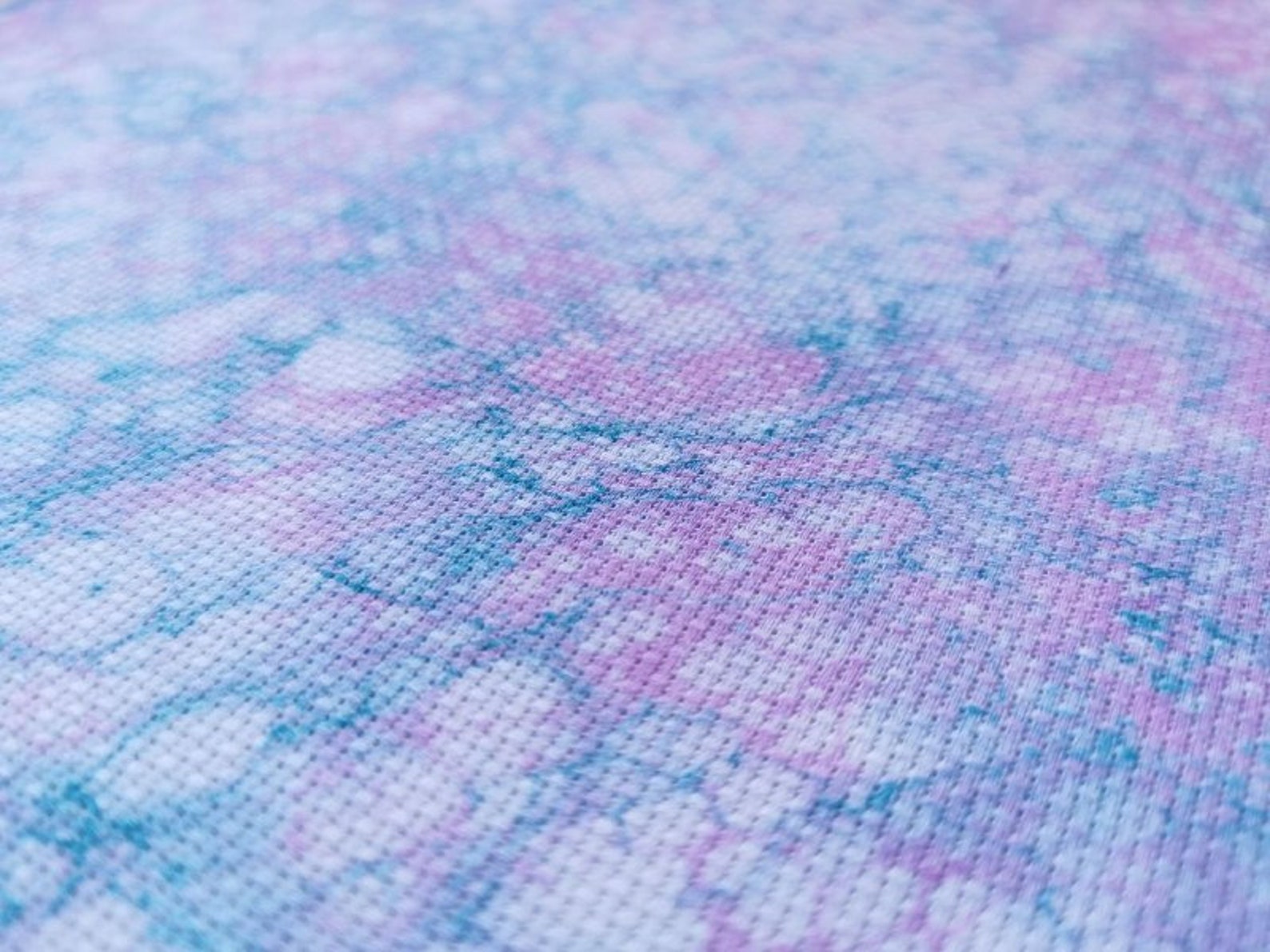 Hand dyed Aida 16 cross stitch fabric Etsy