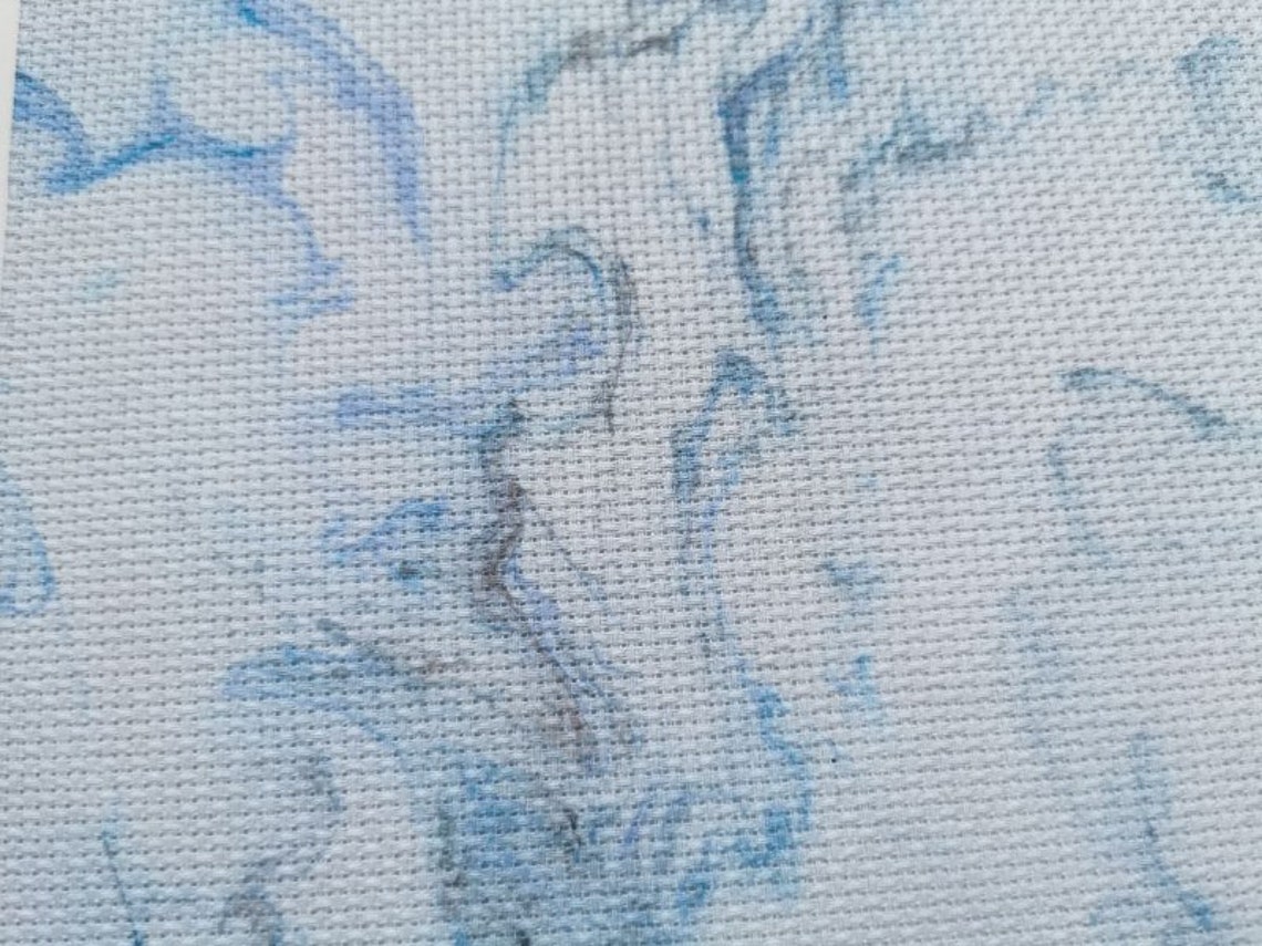 Hand dyed embroidery fabric Aida 14 Etsy