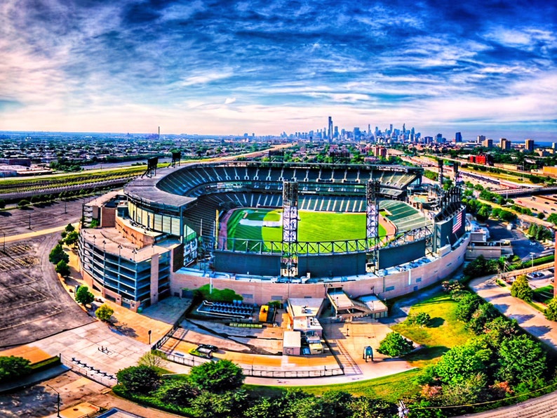 White Sox Stadium Chicago Canvas, Guaranteed Rate Field, Chicago Baseball, Chicago Wall Decor, by Will Byington Photography image 7