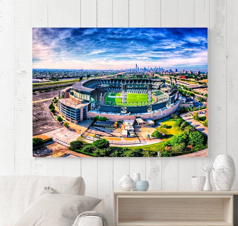 White Sox Stadium Chicago Canvas, Guaranteed Rate Field, Chicago Baseball, Chicago Wall Decor, by Will Byington Photography image 2