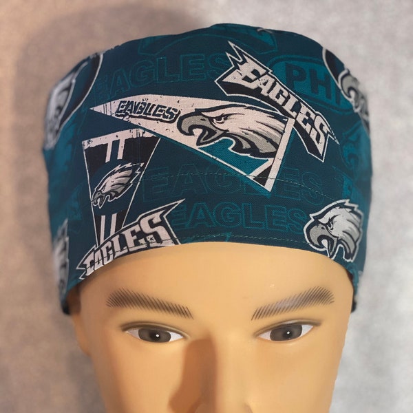 Eagles - Unisex scrub cap, Unisex Nurse hat, Surgical scrub hat, Medical scrub cap