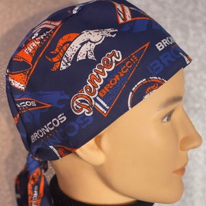 Denver Broncos Unisex Scrub Cap, Nurse Cap, Chemo Cap, Foodservice, Healthcare Worker