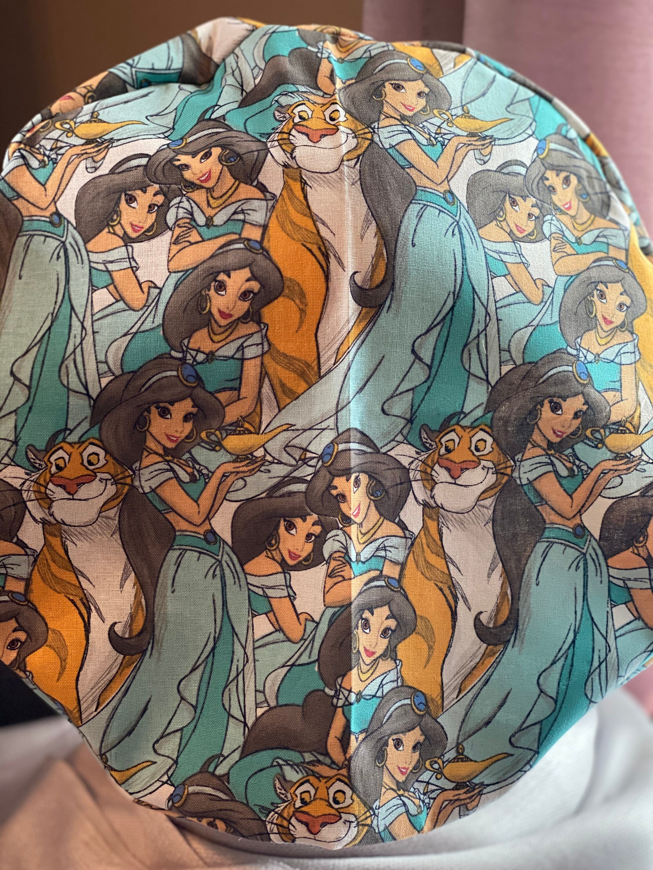 Women's Euro Style Surgical Scrub Cap Disney Jasmine Etsy