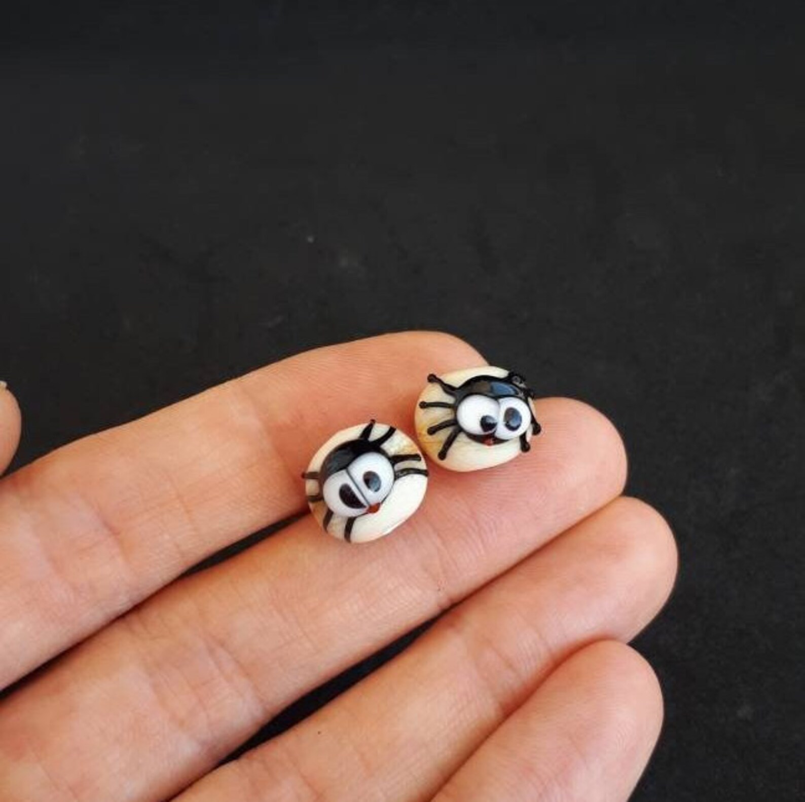 Handmade Halloween Glass Beads Lampwork Halloween Beads Etsy