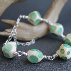 Lampwork Jewelry, Handmade Glass Bracelet, Glass Bead Jewelry, One of A Kind Bracelet, SRA