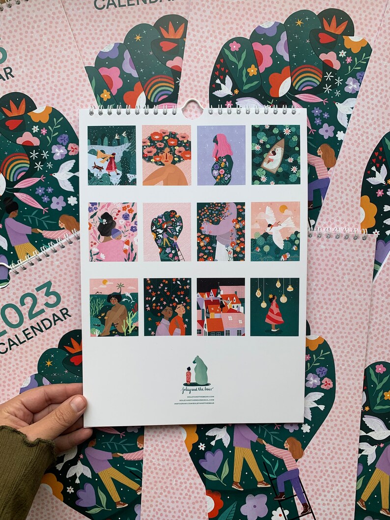 2023 Wall Calendar Illustrated Monthly Calendar Colourful - Etsy 2023 Wall Calendar Illustrated Monthly Calendar Colourful - Etsy