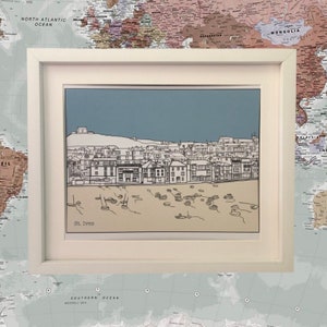 FREE UK POSTAGE / St Ives Print / Line Drawing / Coastal Art / Gift image 3