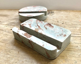 Concrete Phone Holder / Business Card Holder / Cell Phone Stand