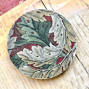 Handmade Concrete William Morris Style Design Coaster Set / Concrete Coaster Set / Coasters With Holder image 10