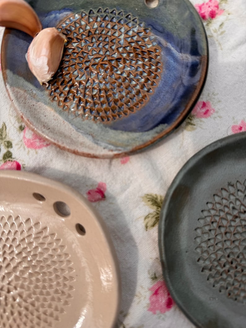 Picture Idea: Handmade Ceramic Garlic Grater Herb Stripper Functional Pottery