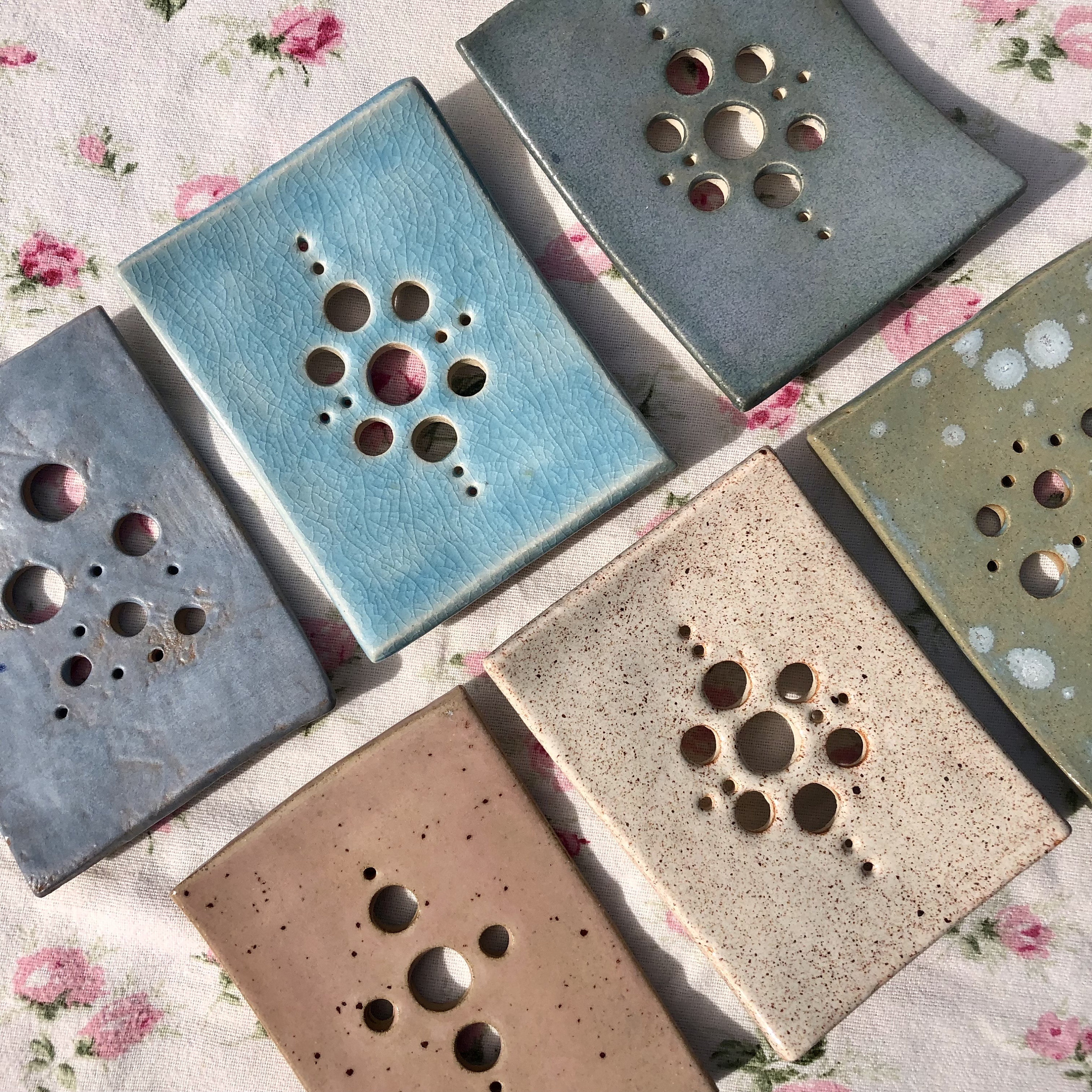 Slab Built Ceramic Soap Dish / Home Decor / Gift