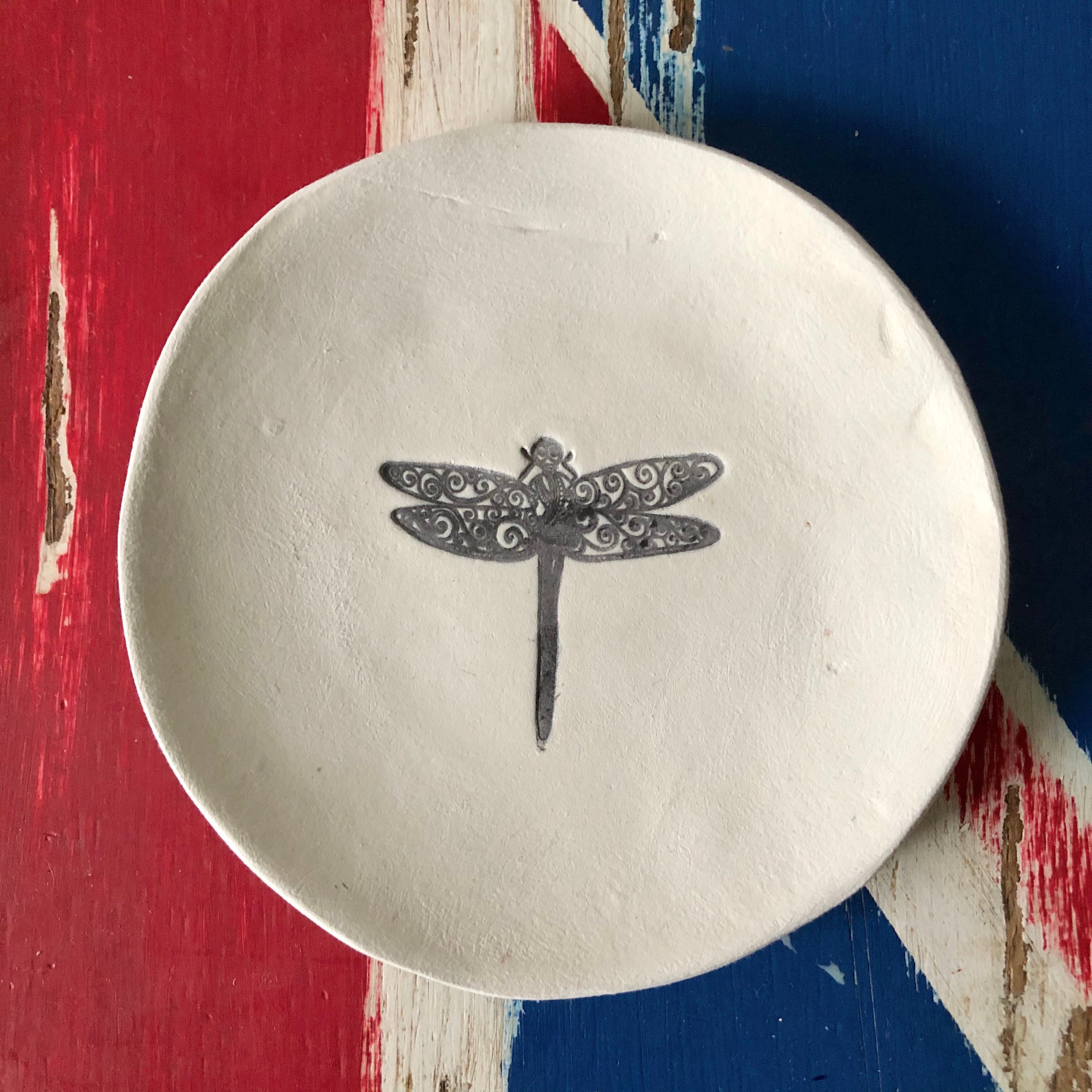 Handmade Unique Ceramic Clay Dragonfly Dish /Jewellery Dish / Etsy
