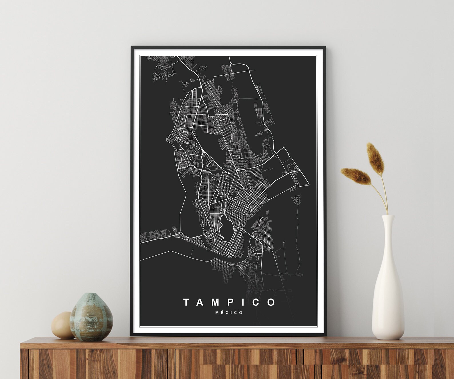 TAMPICO Mexico. City Map. Printable Road Map. Street Map. Etsy