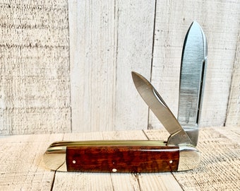 Camillus 23 Equal End Jack Knife (Long Line Model) with Stabilized Snakewood Handles