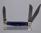 Schrade Old Timer 34OT Middleman Jack with Lapis Blue Bone Handles