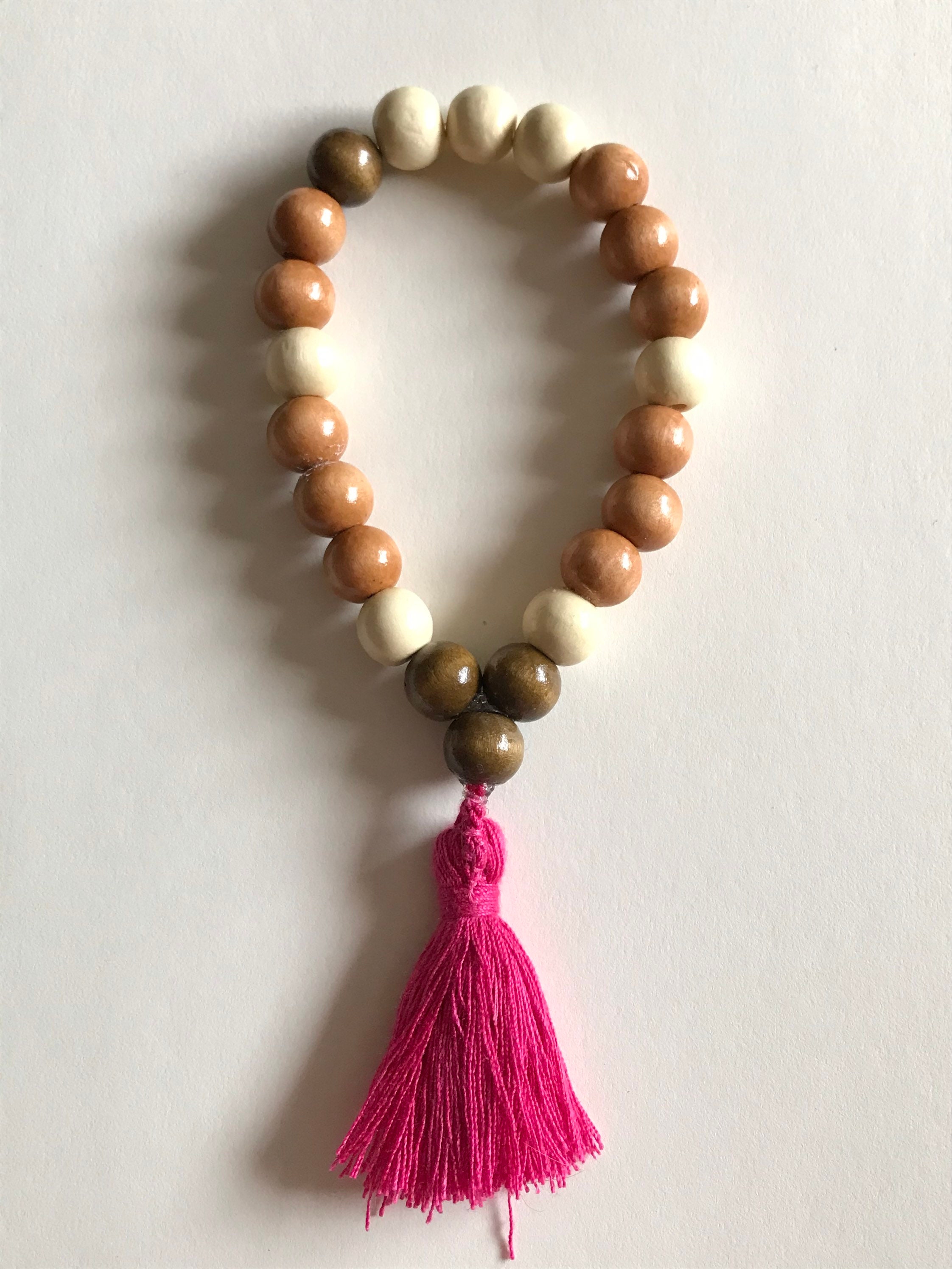 21 Mala Bracelet/ Wrist Mala Bracelet/ tassel bracelet/ handmade Mala