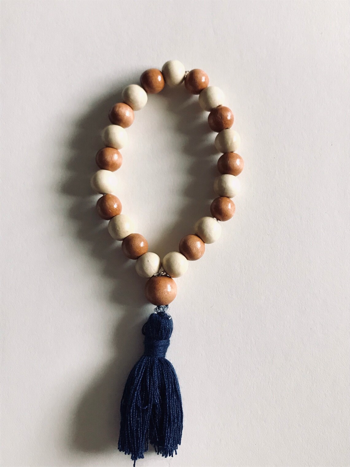 21 Mala Bracelet/ Wrist Mala Bracelet/ tassel bracelet/ handmade Mala