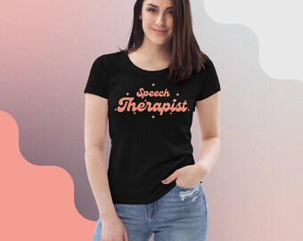 Logopädin Tailliertes T-Shirt