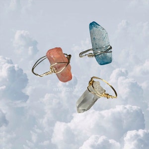 gemstone wire wrapped ring