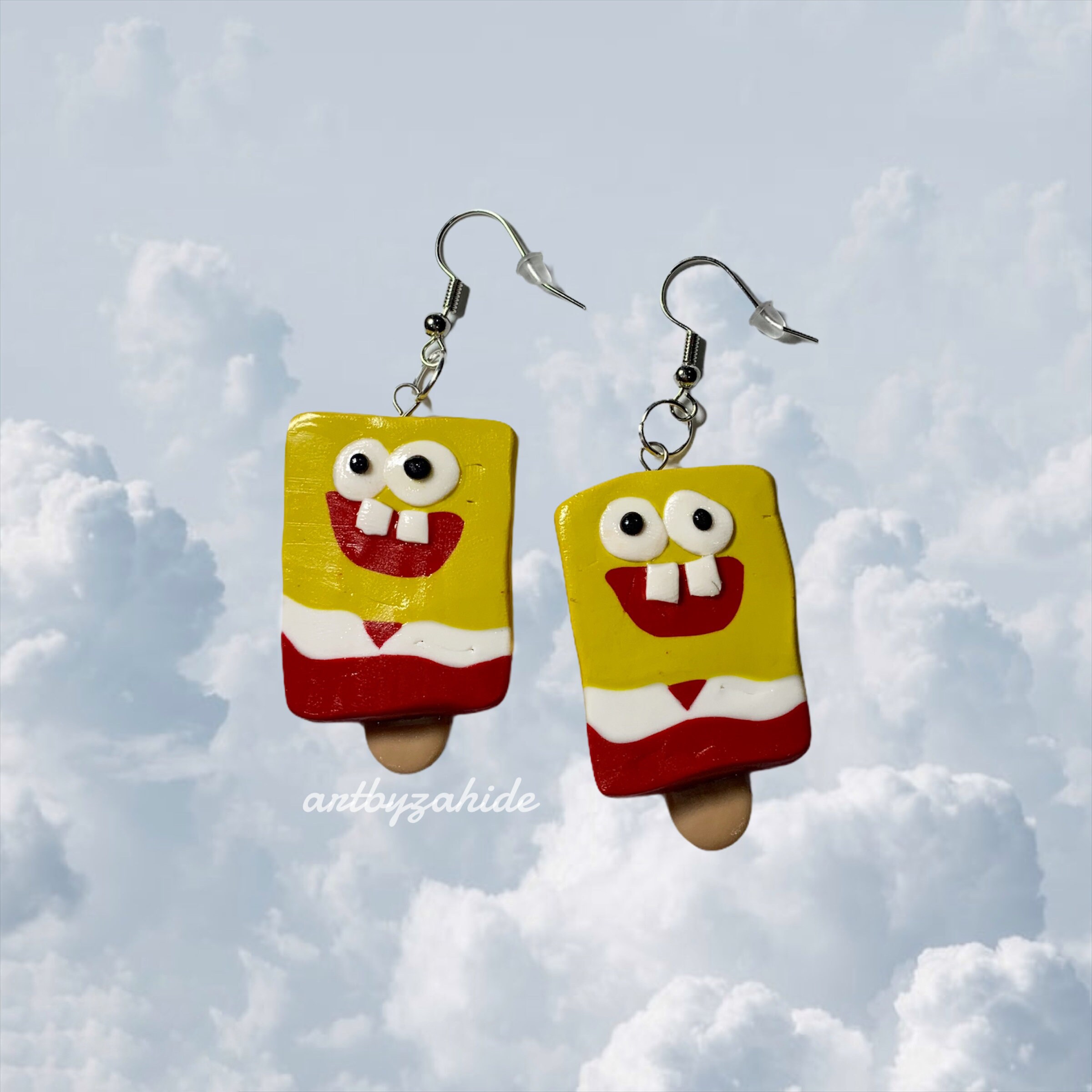 Spongebob Popsicle Earrings - Etsy 