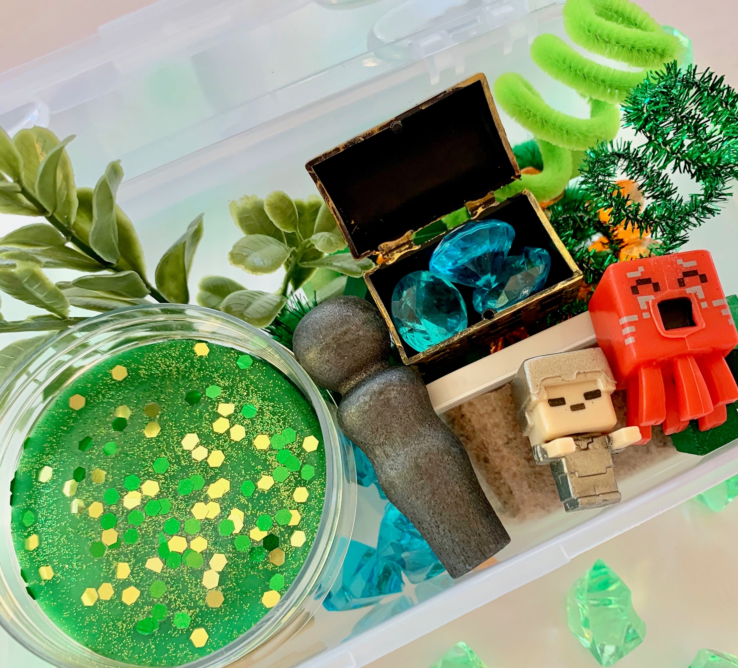 Mini Minecraft Inspired Play Dough Kit