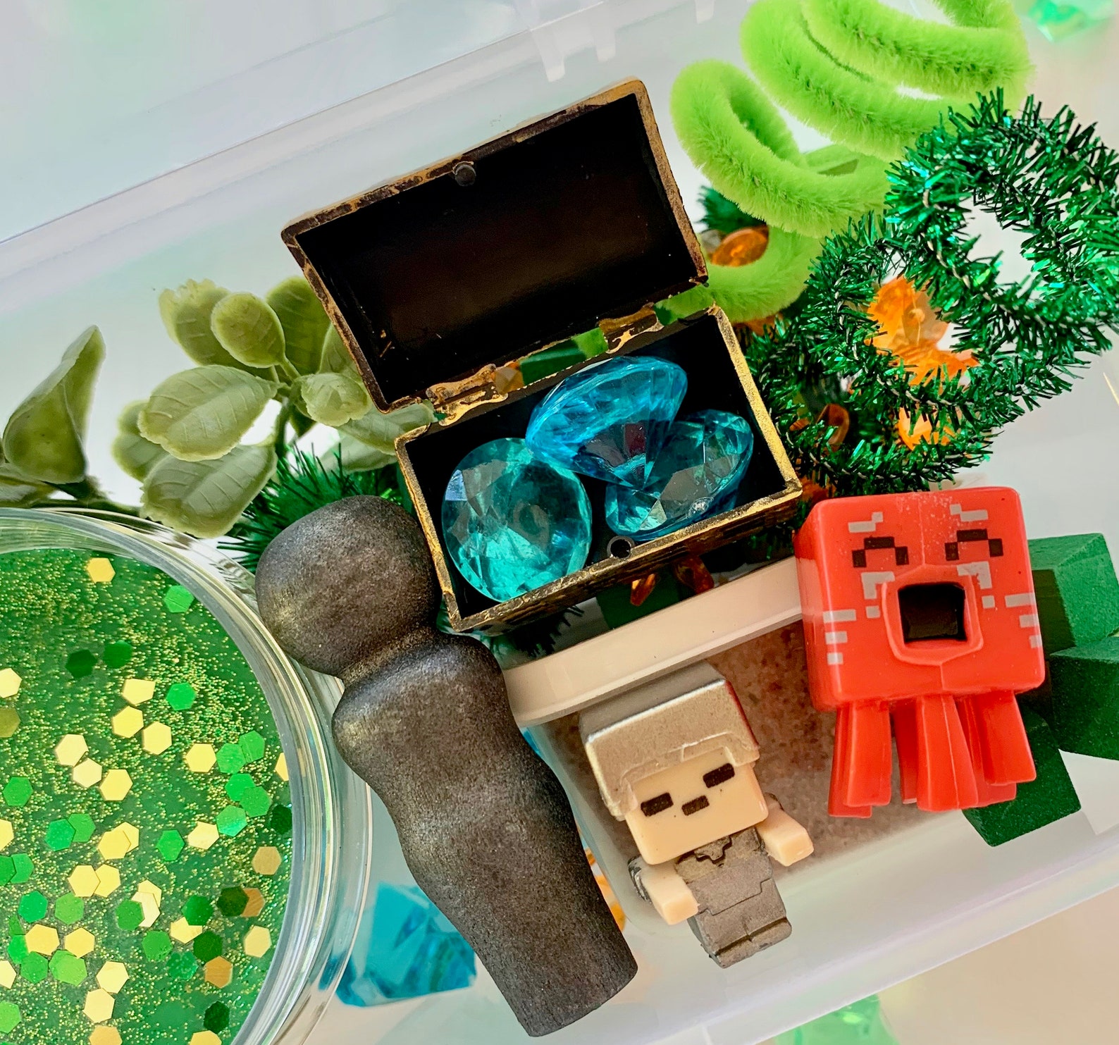 Mini Minecraft Inspired Play Dough Kit Etsy