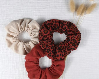 Scrunchie / hair darling / hair elastic / boho bohemian hair accessory printed nature flowers