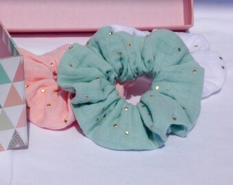 Double gauze scrunchie for adults/children/hair accessories