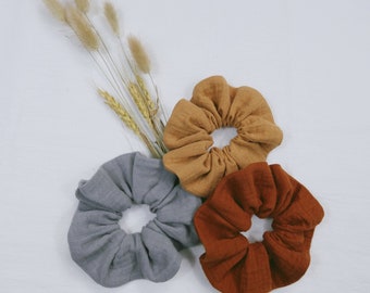 Scrunchie / chouchou / élastique cheveux / accessoire cheveux en double gaze