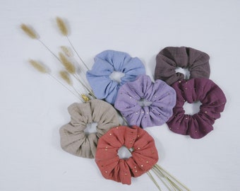 Scrunchie / hair tie / hair elastic / double gauze hair accessory