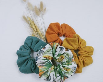 Scrunchie / hair tie / hair elastic / double gauze cotton hair accessory